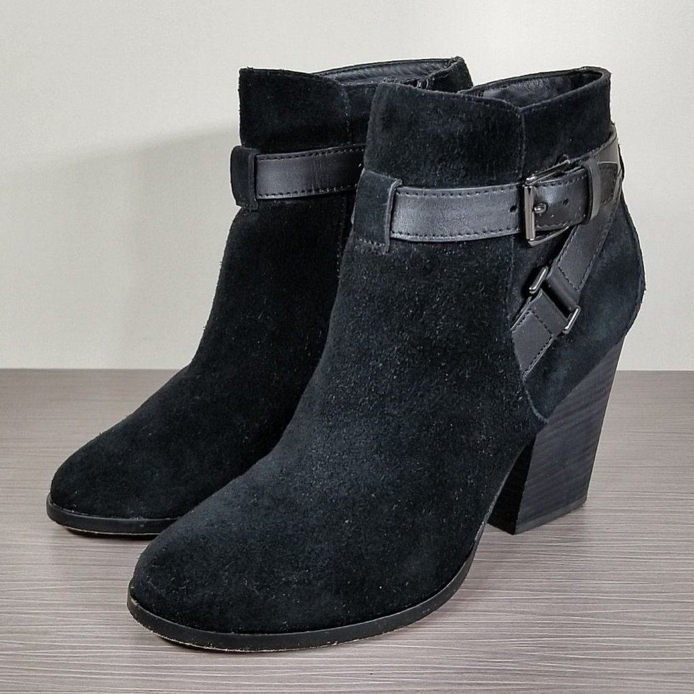 Cole Haan 'Minna' Bootie, Black Suede, Womens Size 6.5 B
